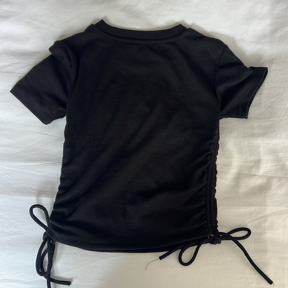 ZARA RIBBED SIDE TIES TEE - Picture 4 of 4